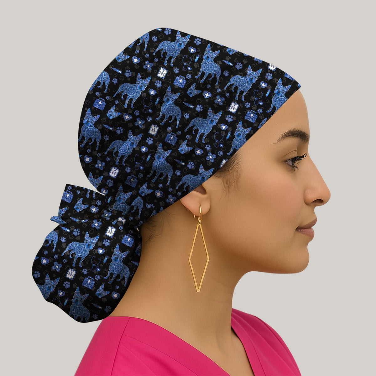 Blue Heeler Australian Cattle Dog Scrub Cap