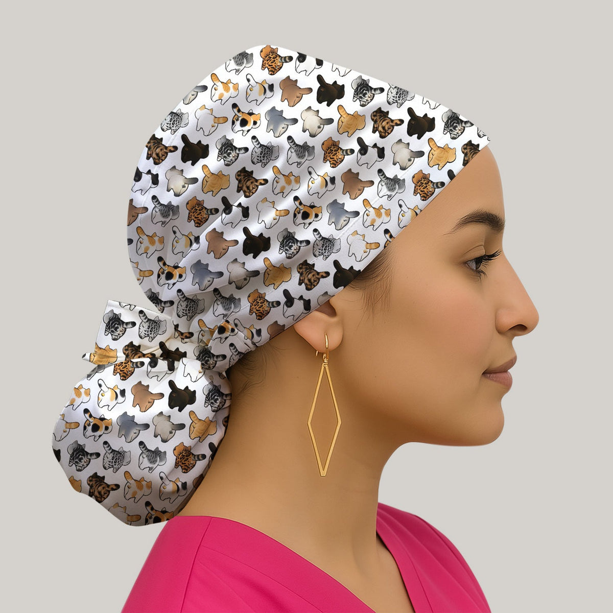 Cat Butt Scrub Cap