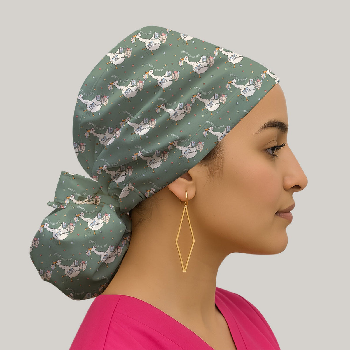 Comfort Is On The Way Goose Scrub Cap