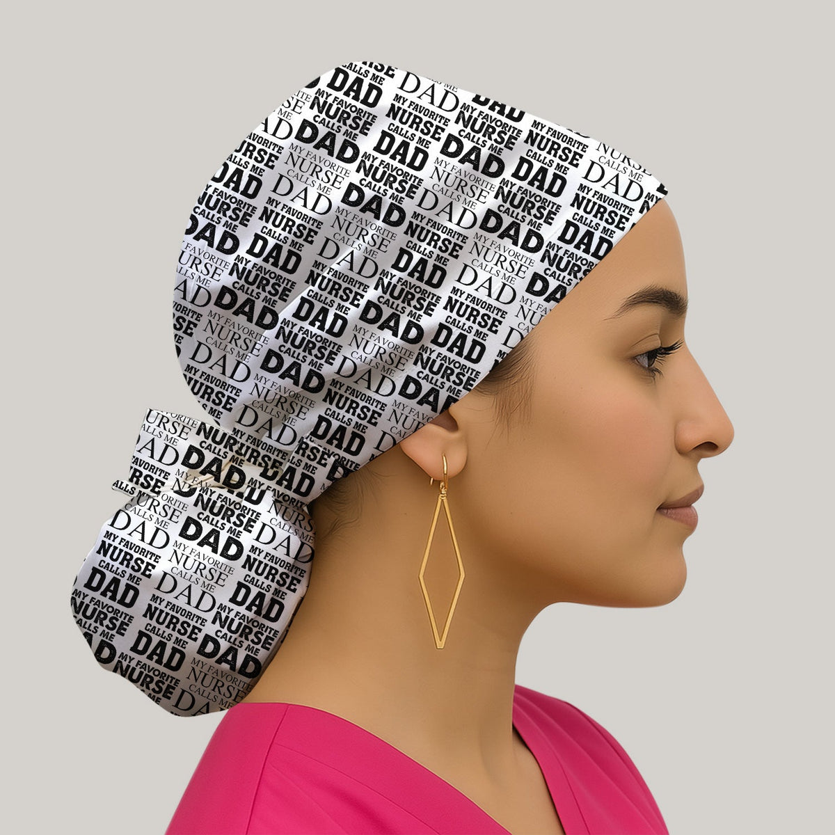 Favorite Nurse Calls Dad Scrub Cap