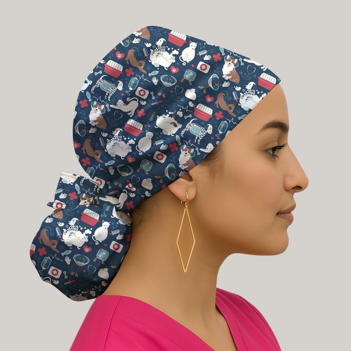 Dogs Veterinary Tools Scrub Cap