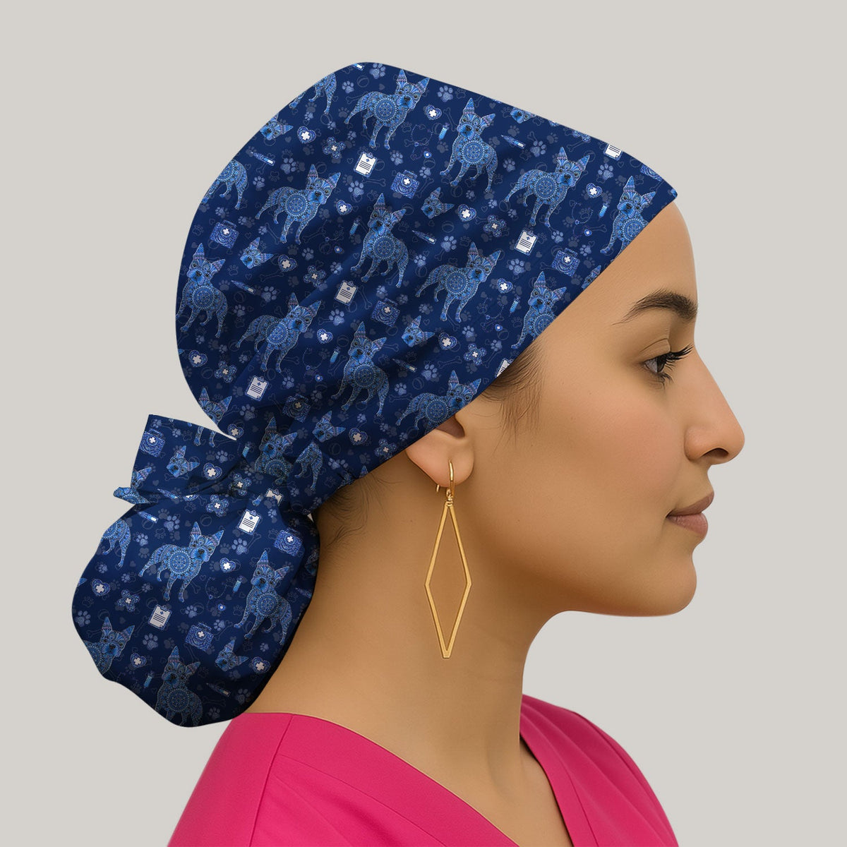 Blue Heeler Australian Cattle Dog Scrub Cap