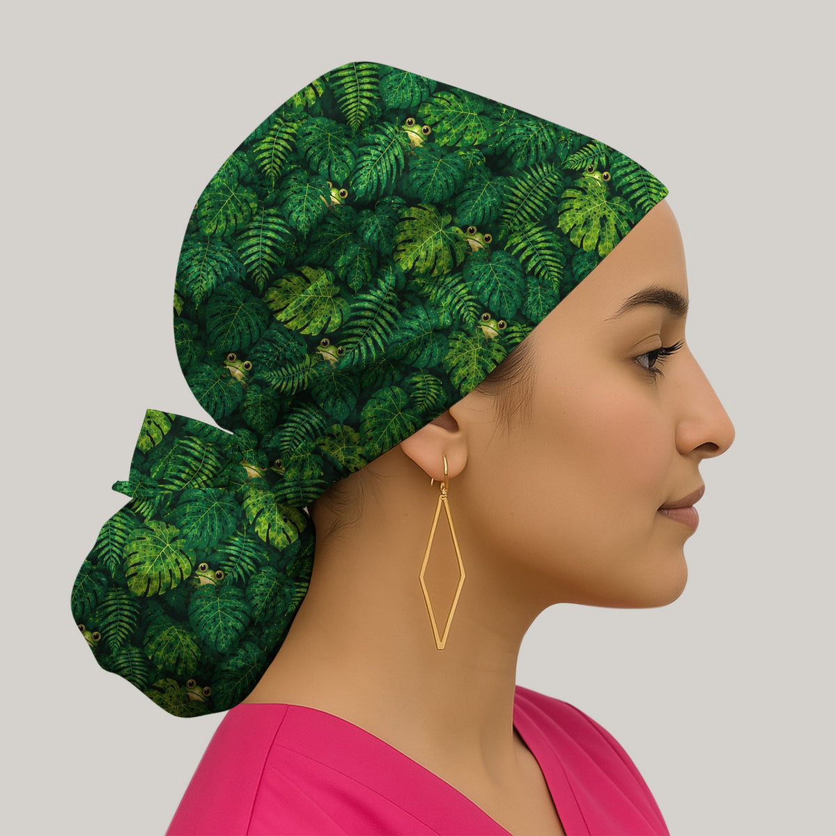 Hidden Frog Jungle Scrub Cap