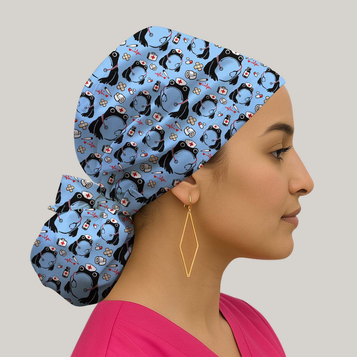 Frog Medical Scrub Cap
