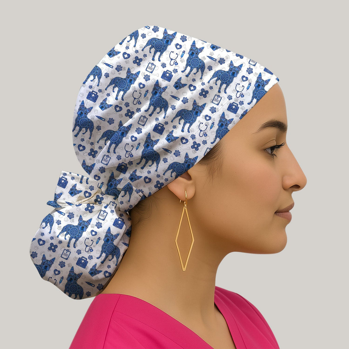 Blue Heeler Australian Cattle Dog Scrub Cap