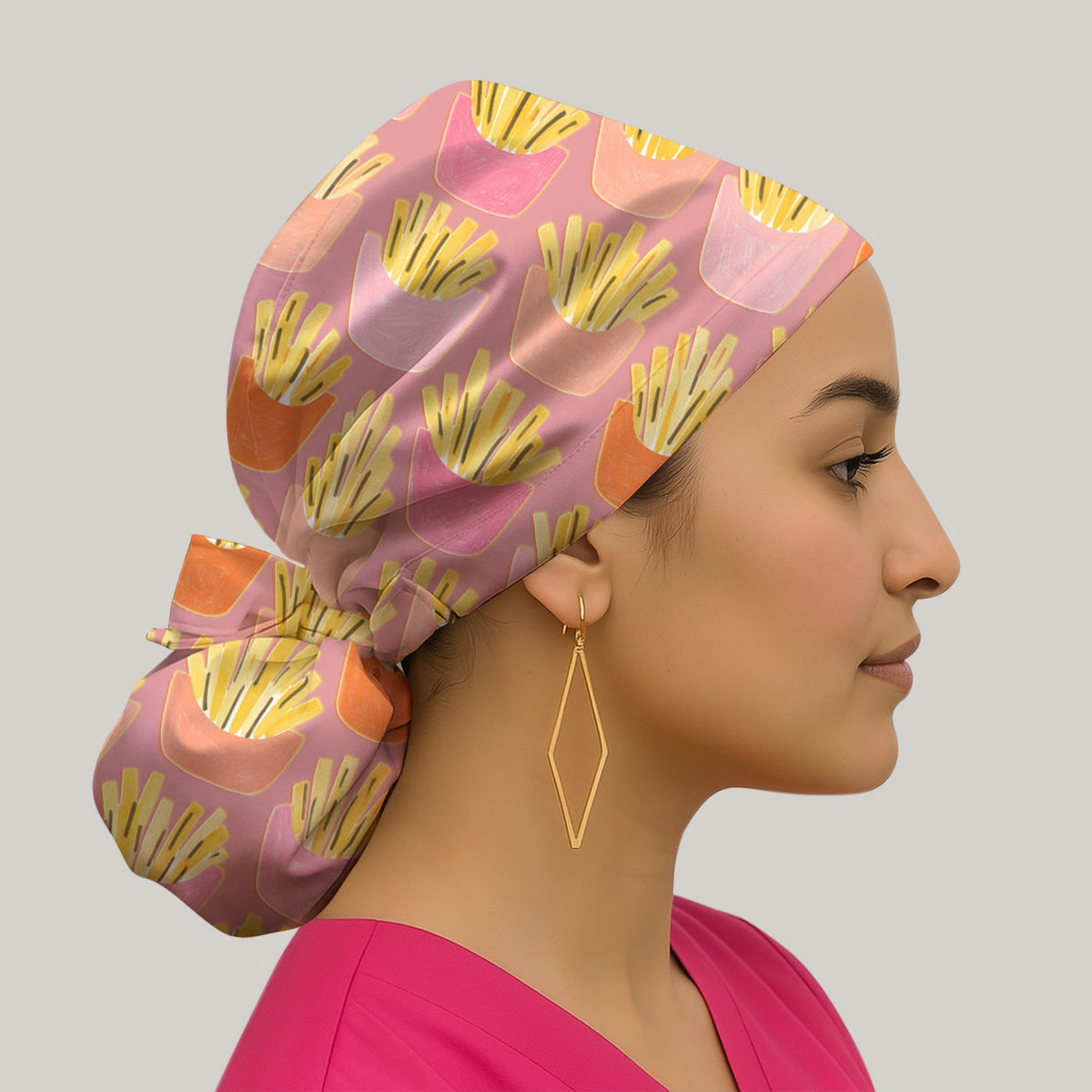 French Fries Scrub Cap