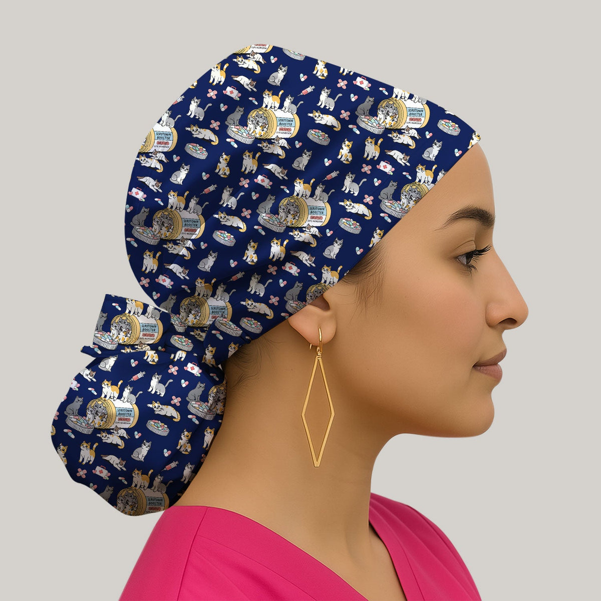 Cat Serotonin Booster Scrub Cap
