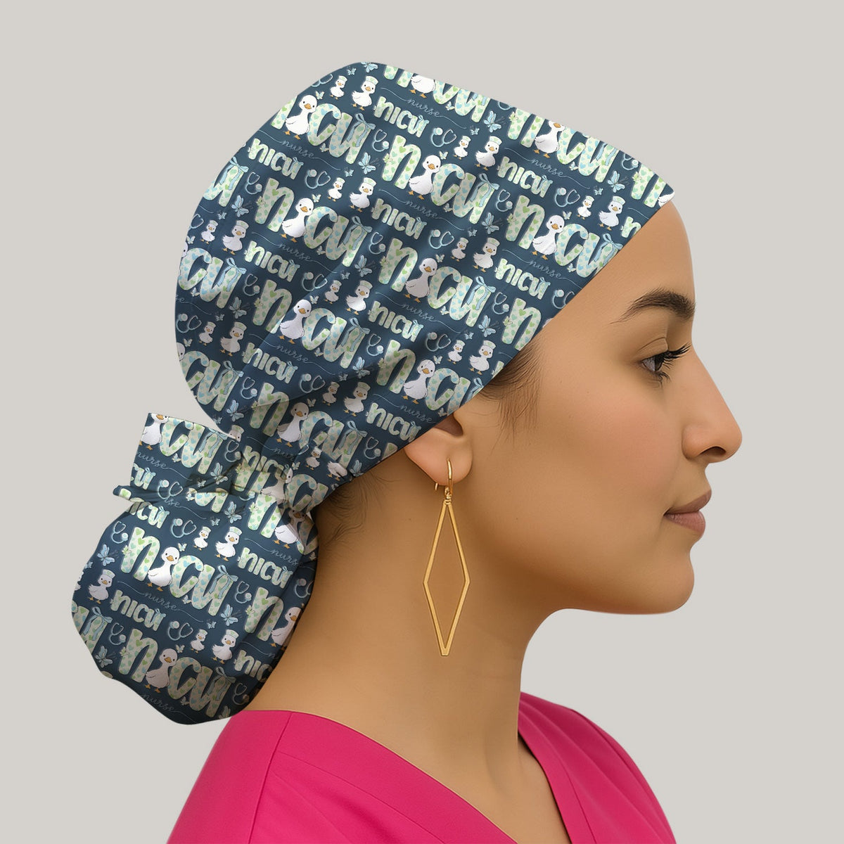 NICU Nurse Duck Scrub Cap