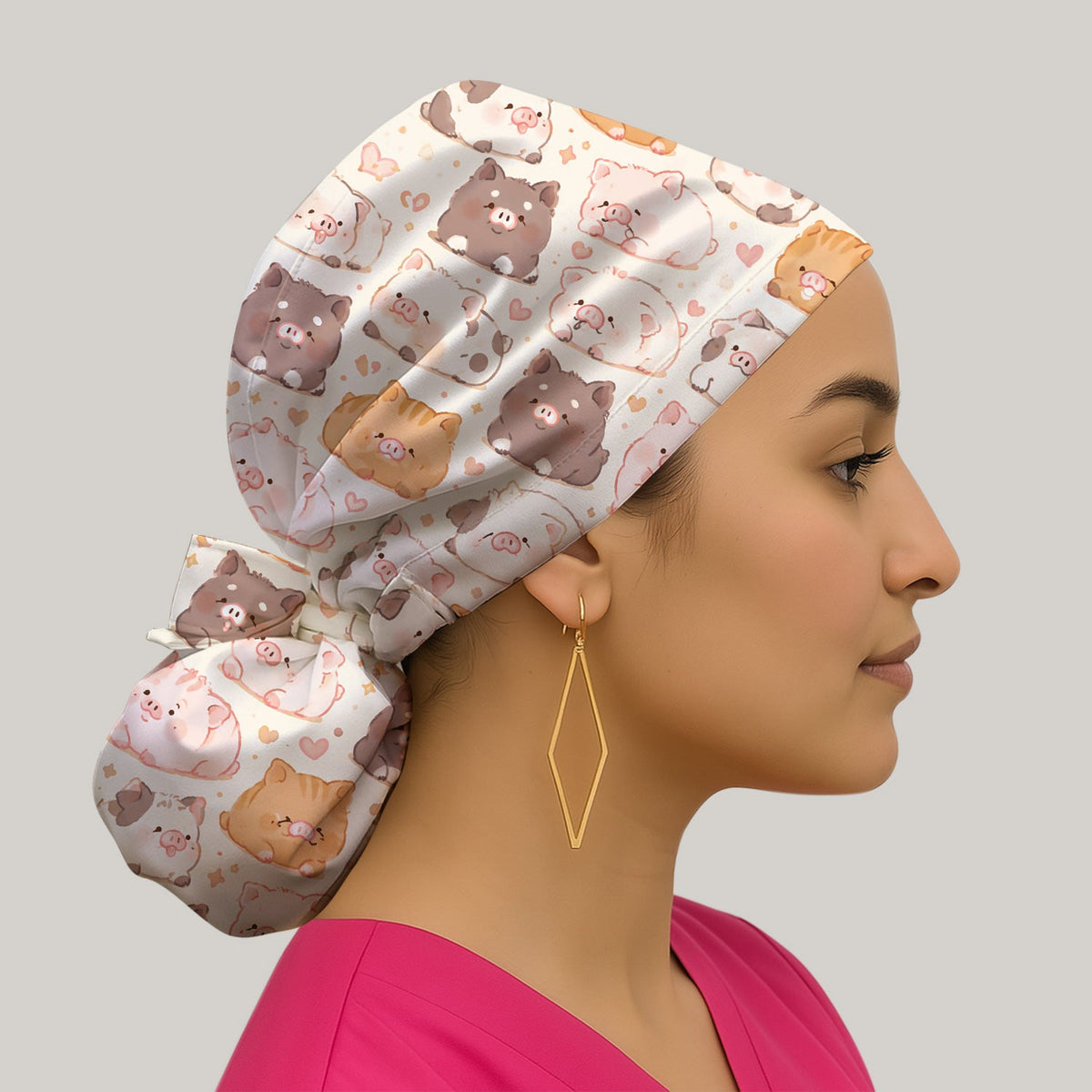 Chubby Pig Scrub Cap