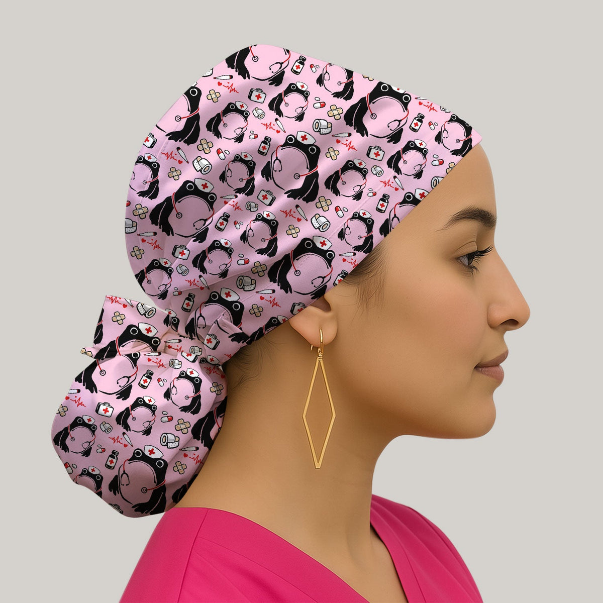 Frog Medical Scrub Cap