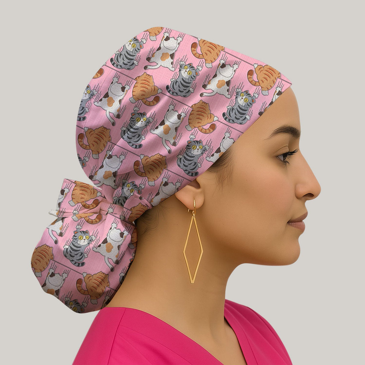 Cats Scrub Cap