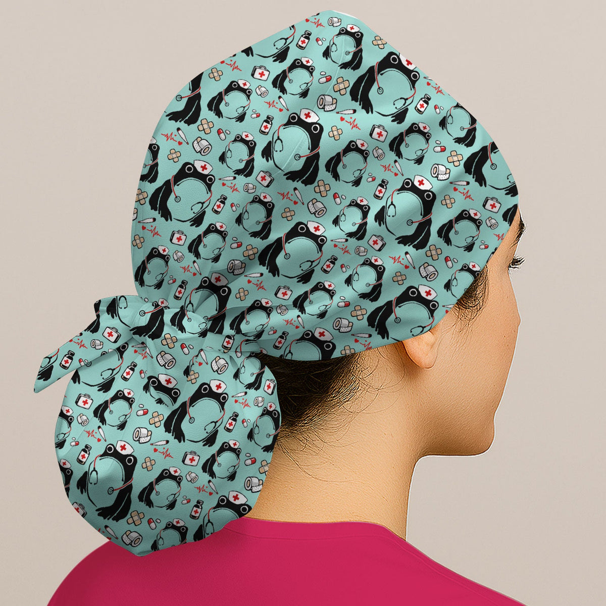 Frog Medical Scrub Cap