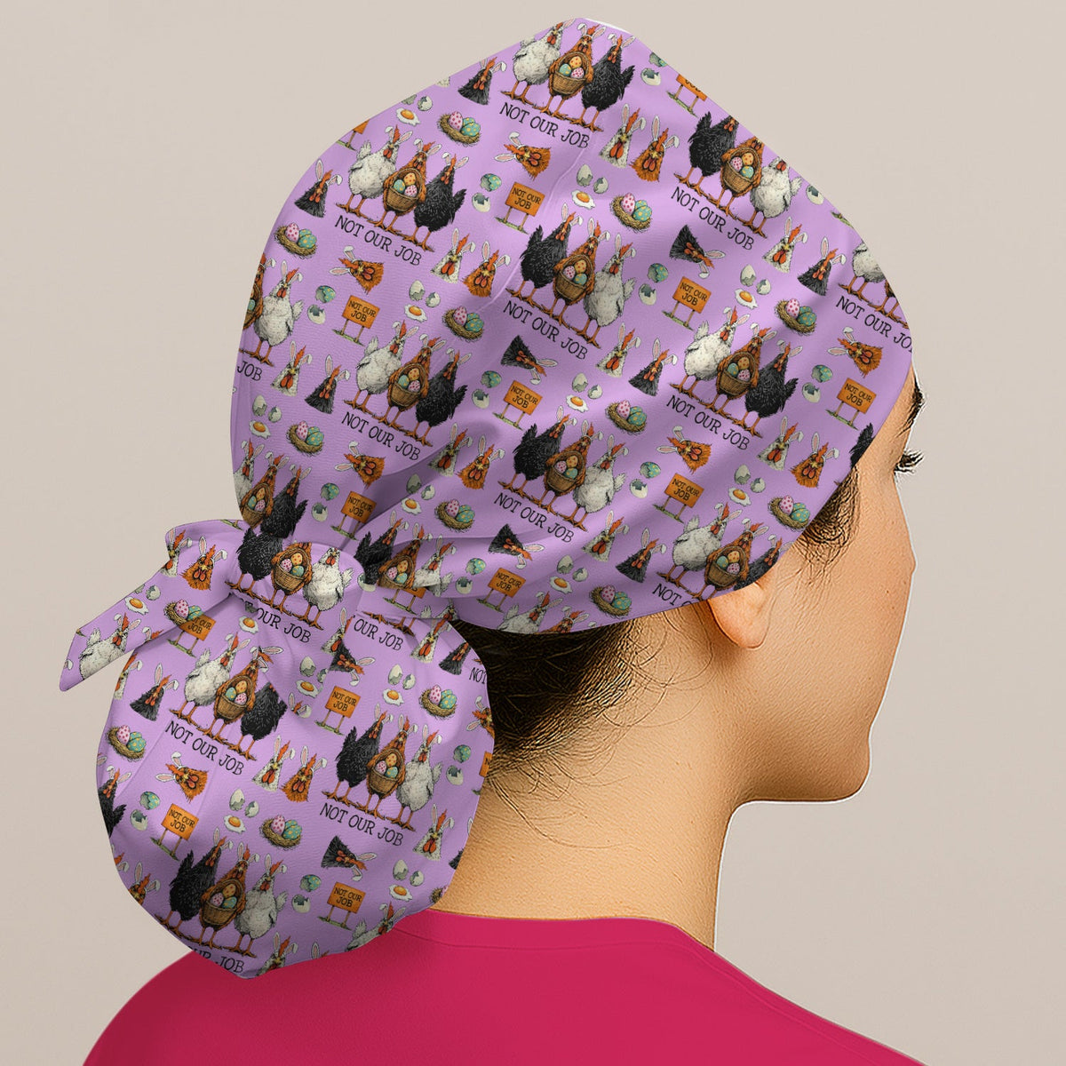 Chicken Humor Scrub Cap - Easter Gift