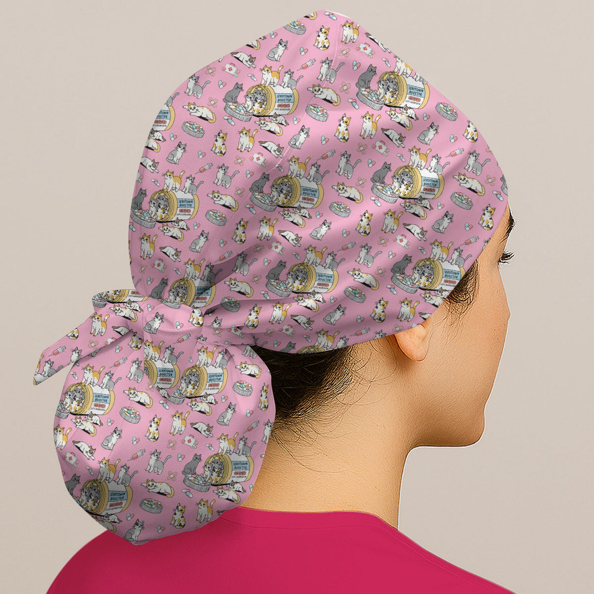 Cat Serotonin Booster Scrub Cap
