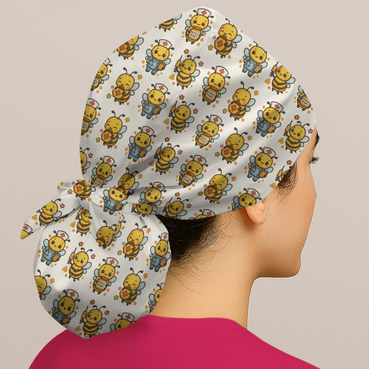 Honey Bee Scrub Cap