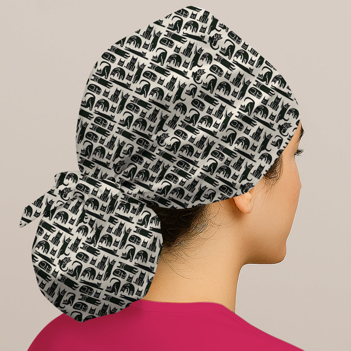 Funny Cat Poses Scrub Cap