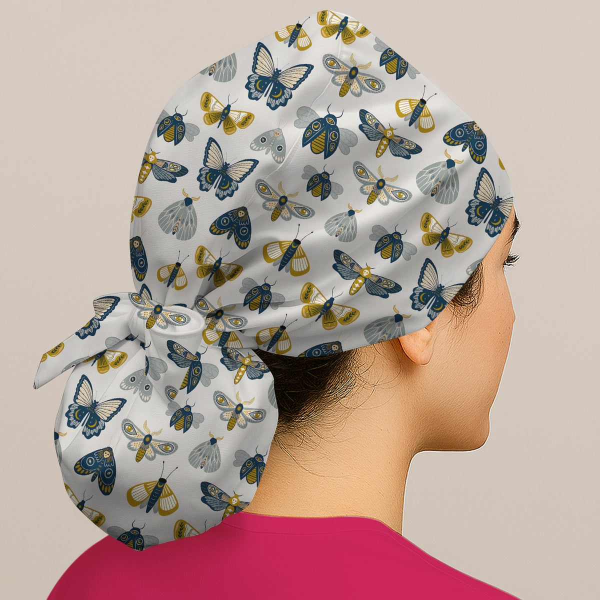 Butterfly Moth Insect Scrub Cap