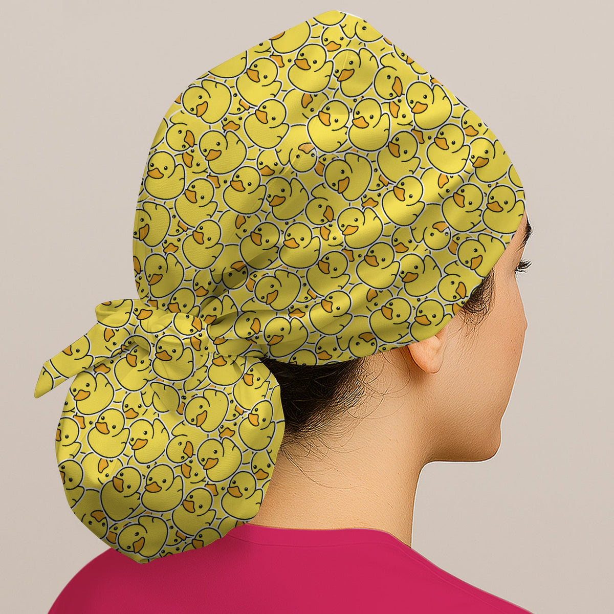 Yellow Rubber Duck Scrub Cap