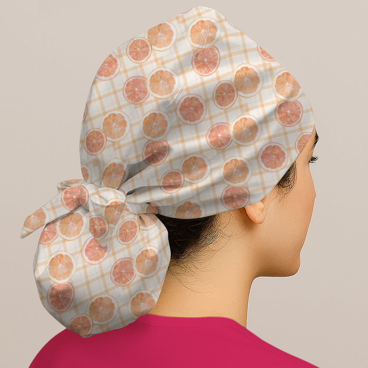 Fresh Grapefruit Slice Scrub Cap