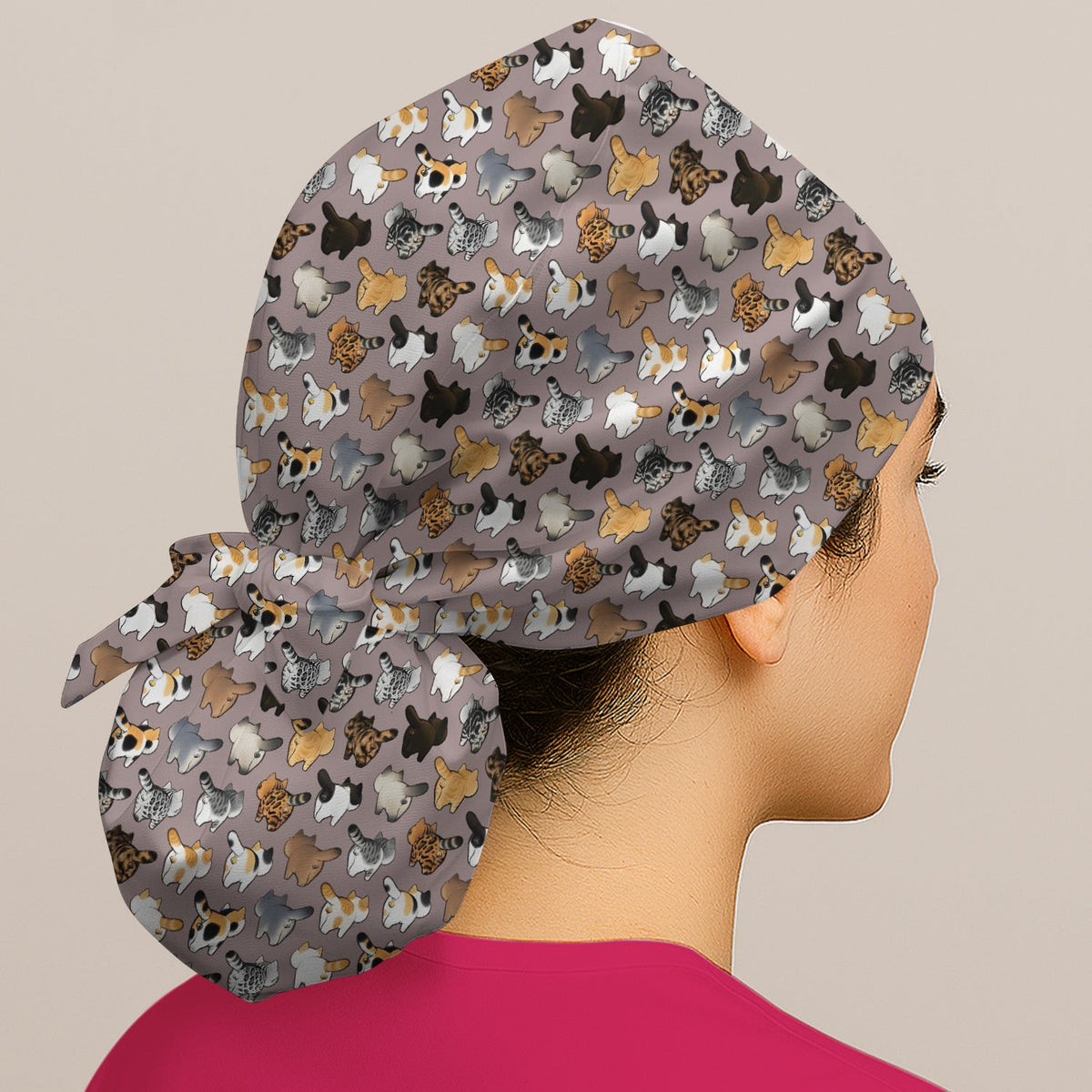Cat Butt Scrub Cap