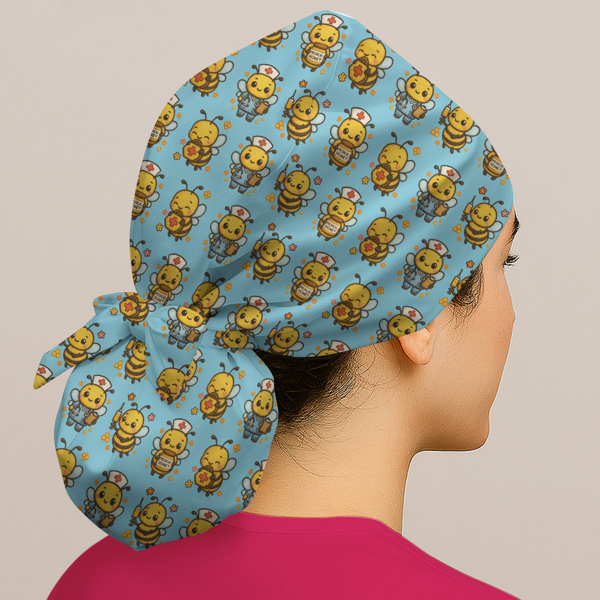 Honey Bee Scrub Cap