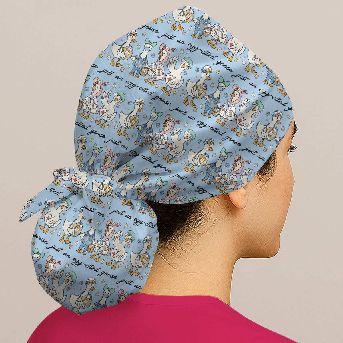 Nurse Goose Scrub Cap - Easter Gift
