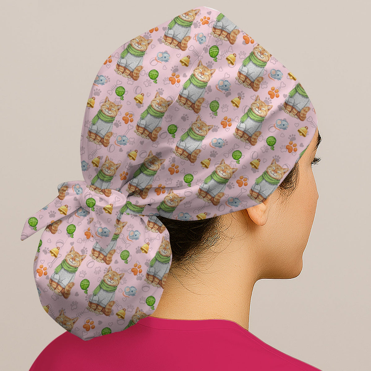 Adorable Cat Lover Scrub Cap