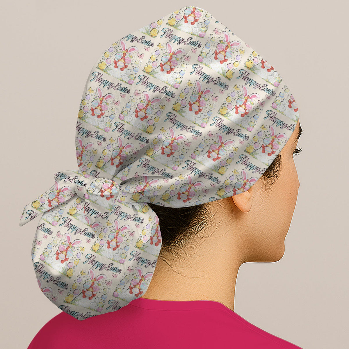 Bunny Eggs Scrub Cap - Easter Gift For Nurse