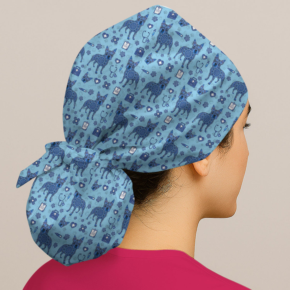 Blue Heeler Australian Cattle Dog Scrub Cap