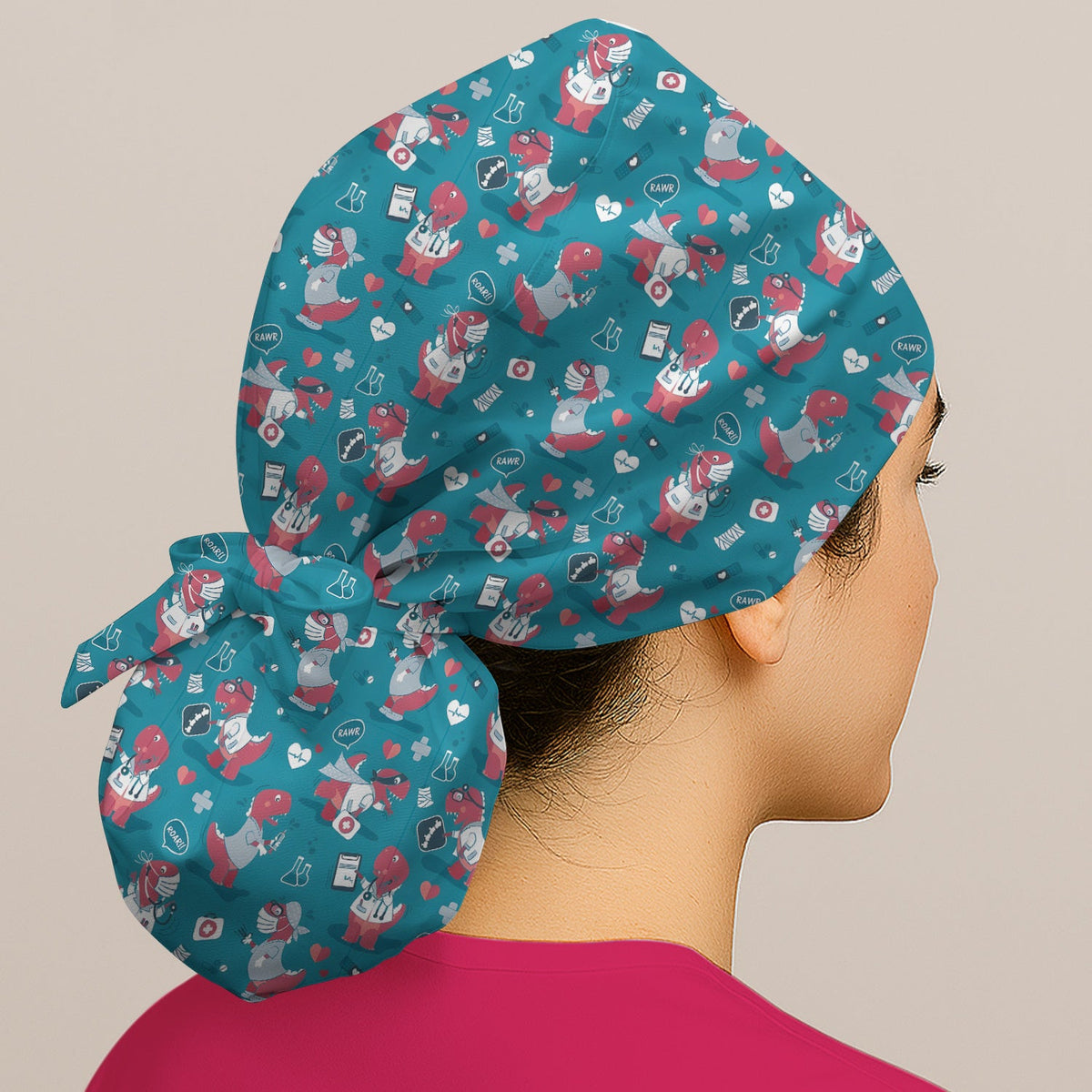Dinosaur Doctor Scrub Cap