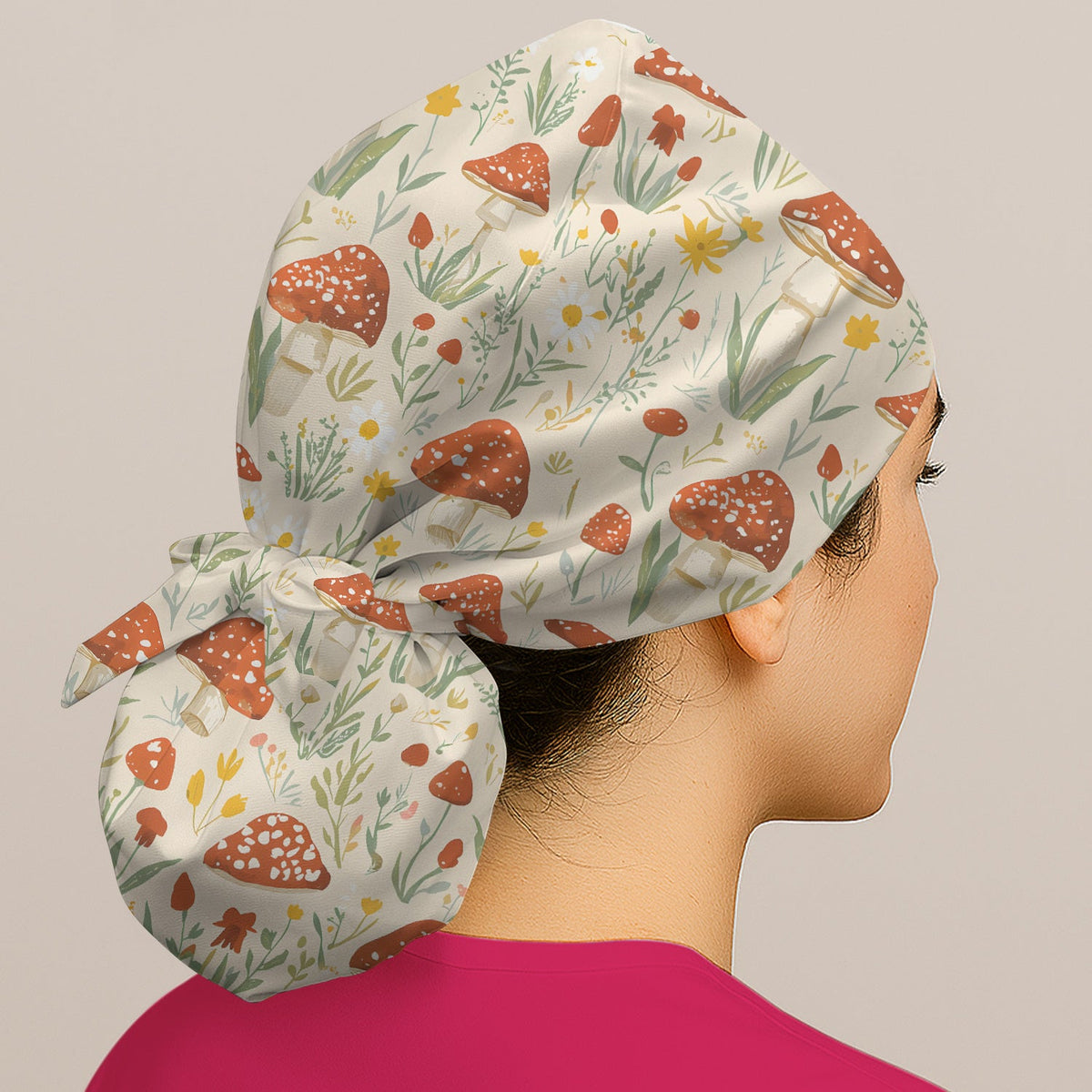 Mushroom Wildflower Scrub Cap