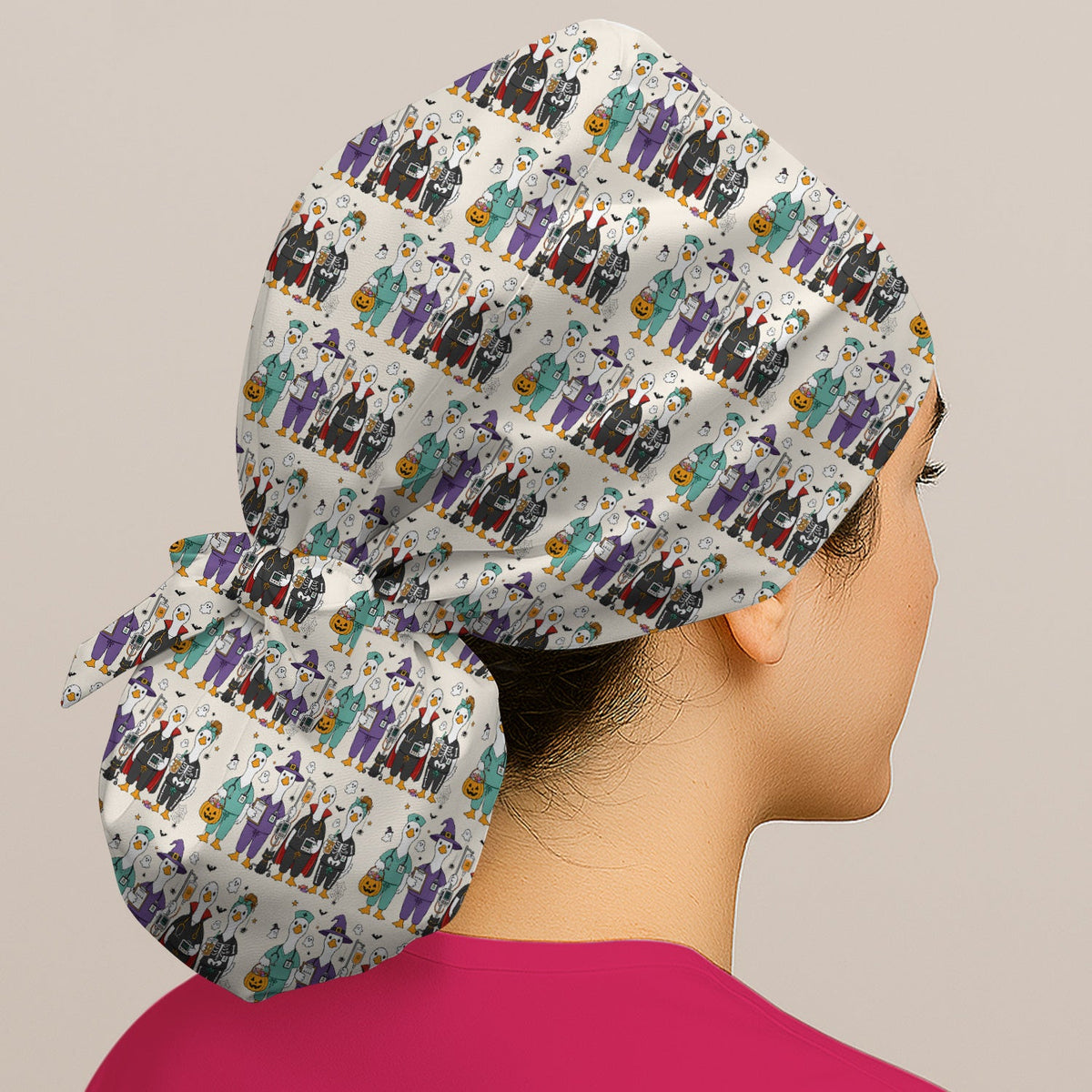 Halloween Goose Scrub Cap