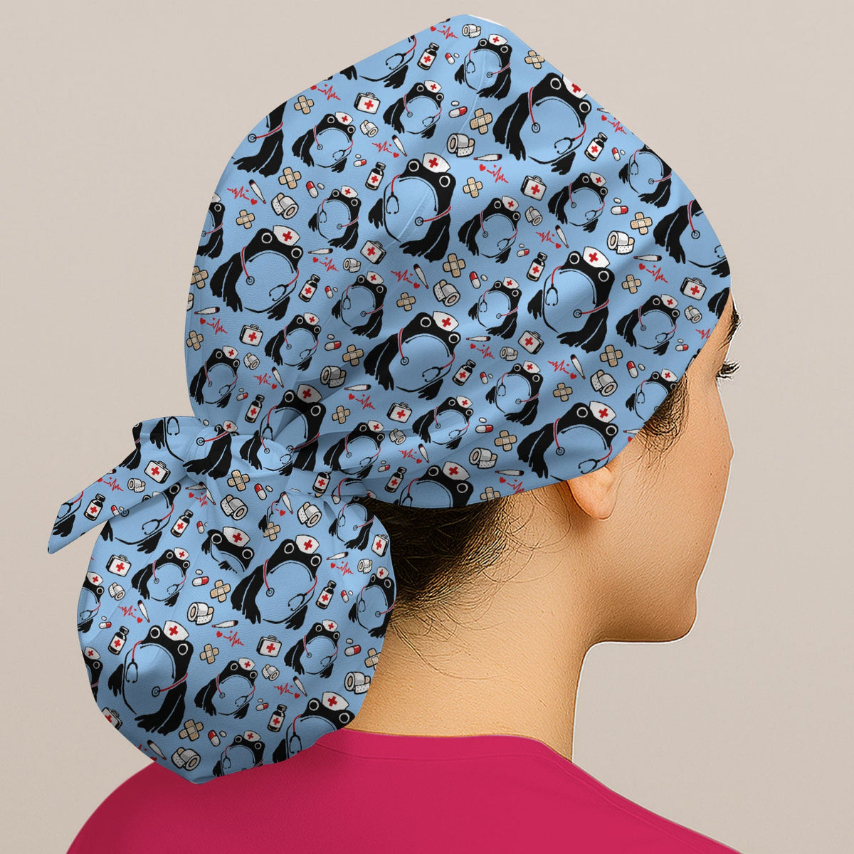 Frog Medical Scrub Cap