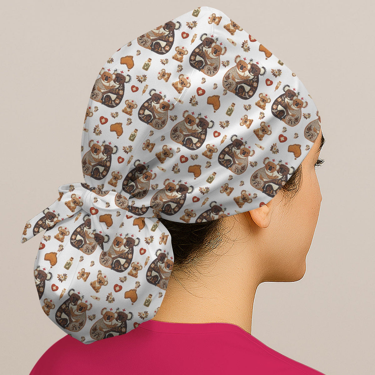 Koala Scrub Cap - Valentines Day Gift For Nurse