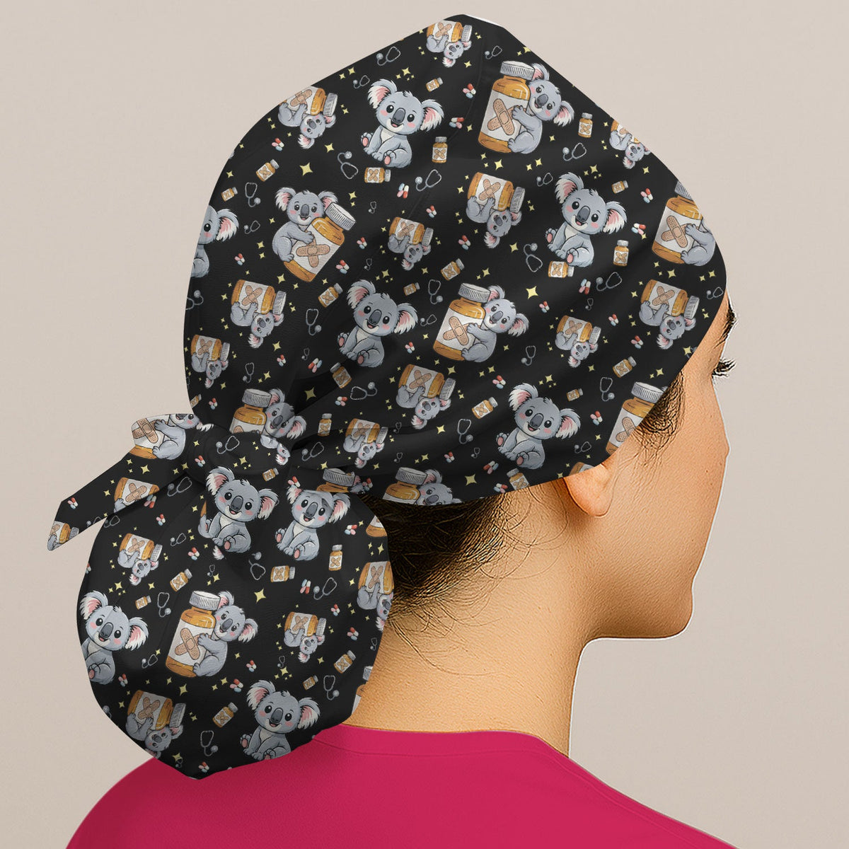 Koala Bandage Medicine Scrub Cap