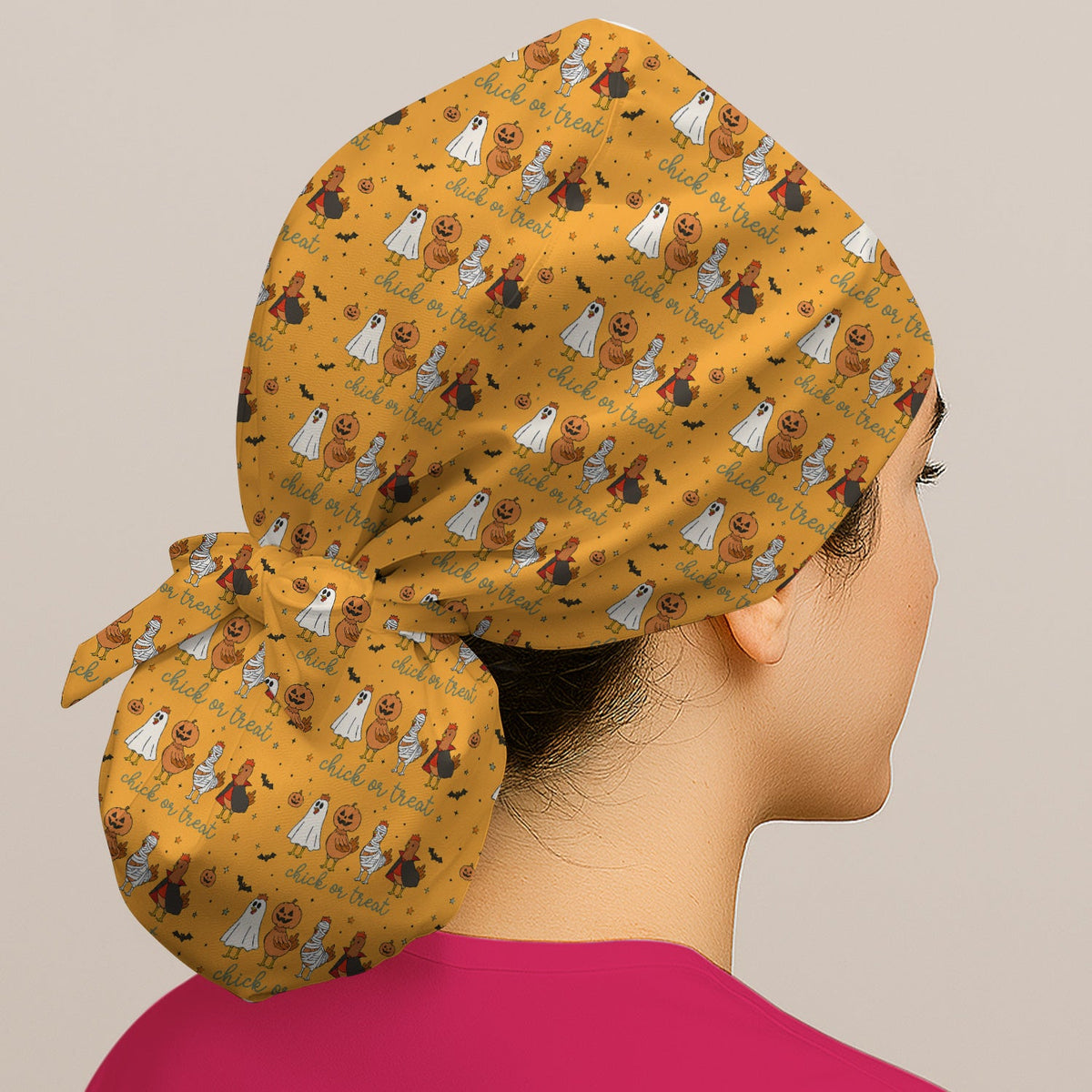 Chick Or Treat Scrub Cap - Halloween Gift For Nurse