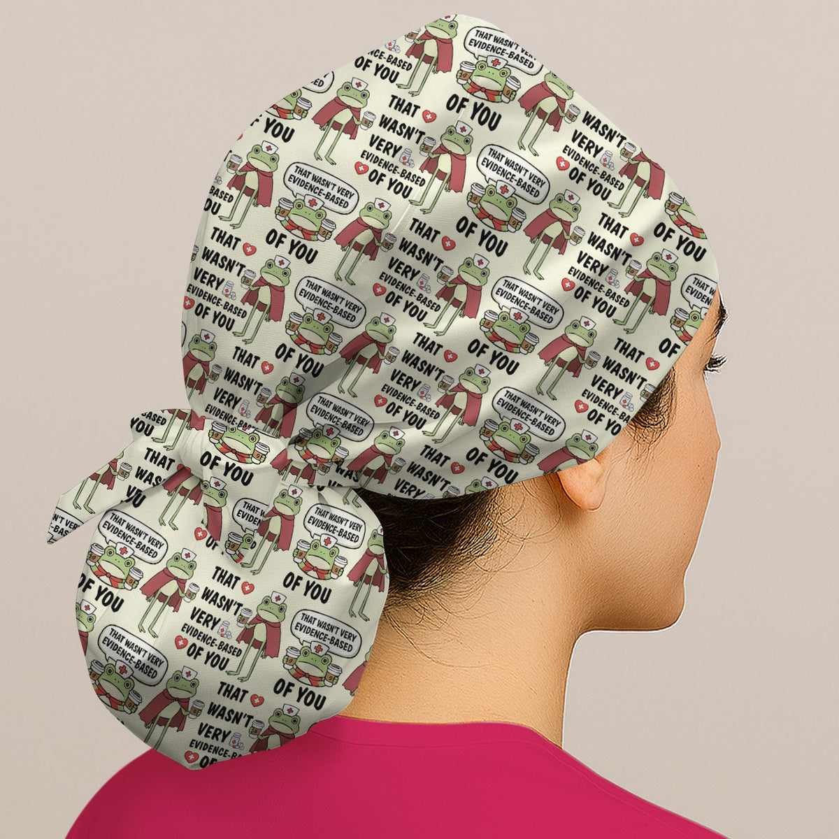 Nurse Frog Quote Scrub Cap