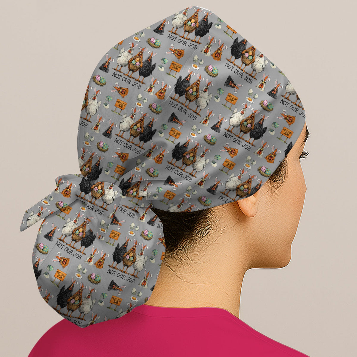 Chicken Humor Scrub Cap - Easter Gift