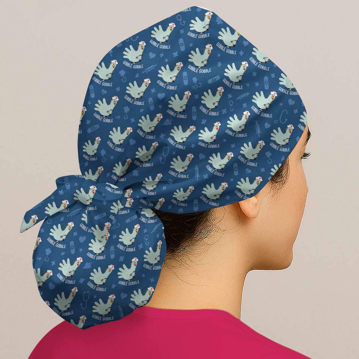 Gobble Gobble Turkey Scrub Cap