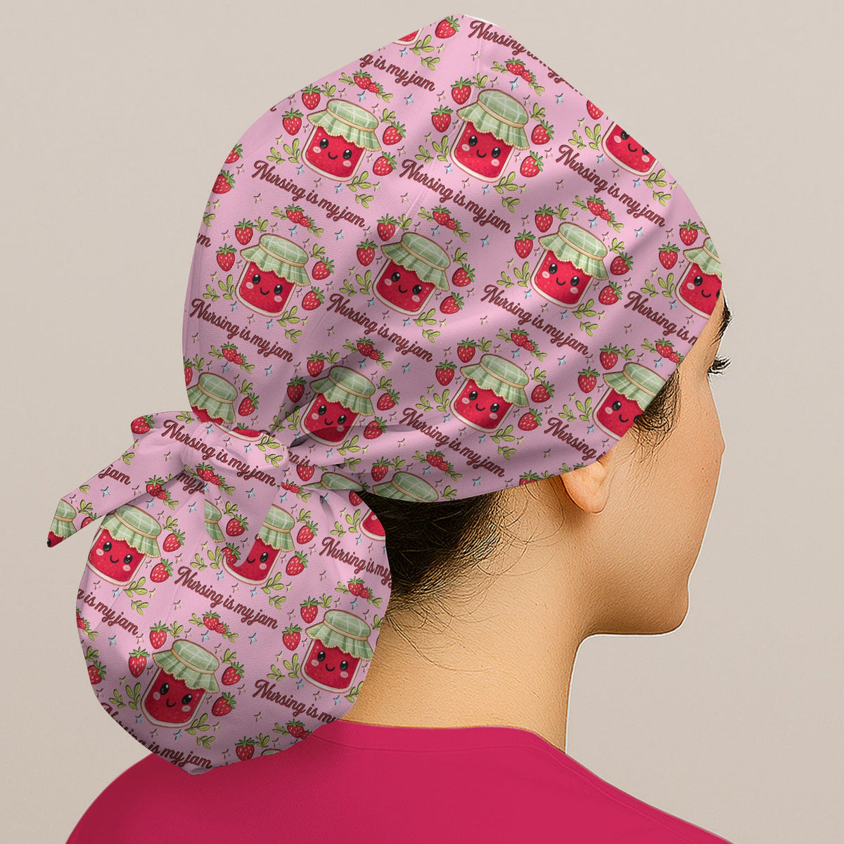 Strawberry Jam Scrub Cap