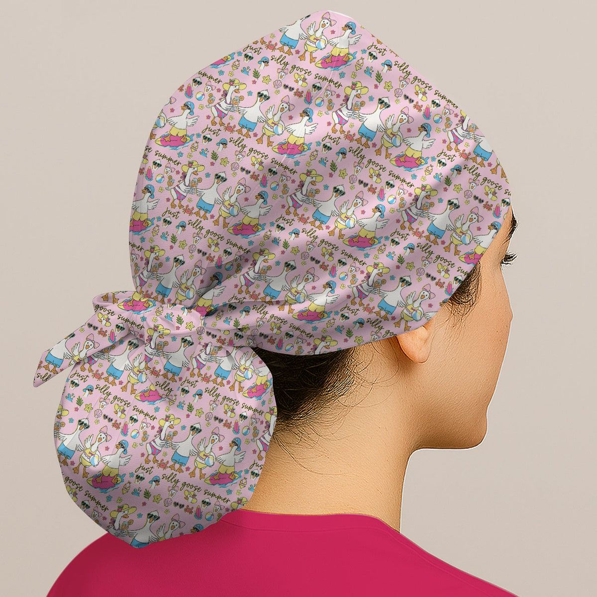 Silly Goose Summer Scrub Cap