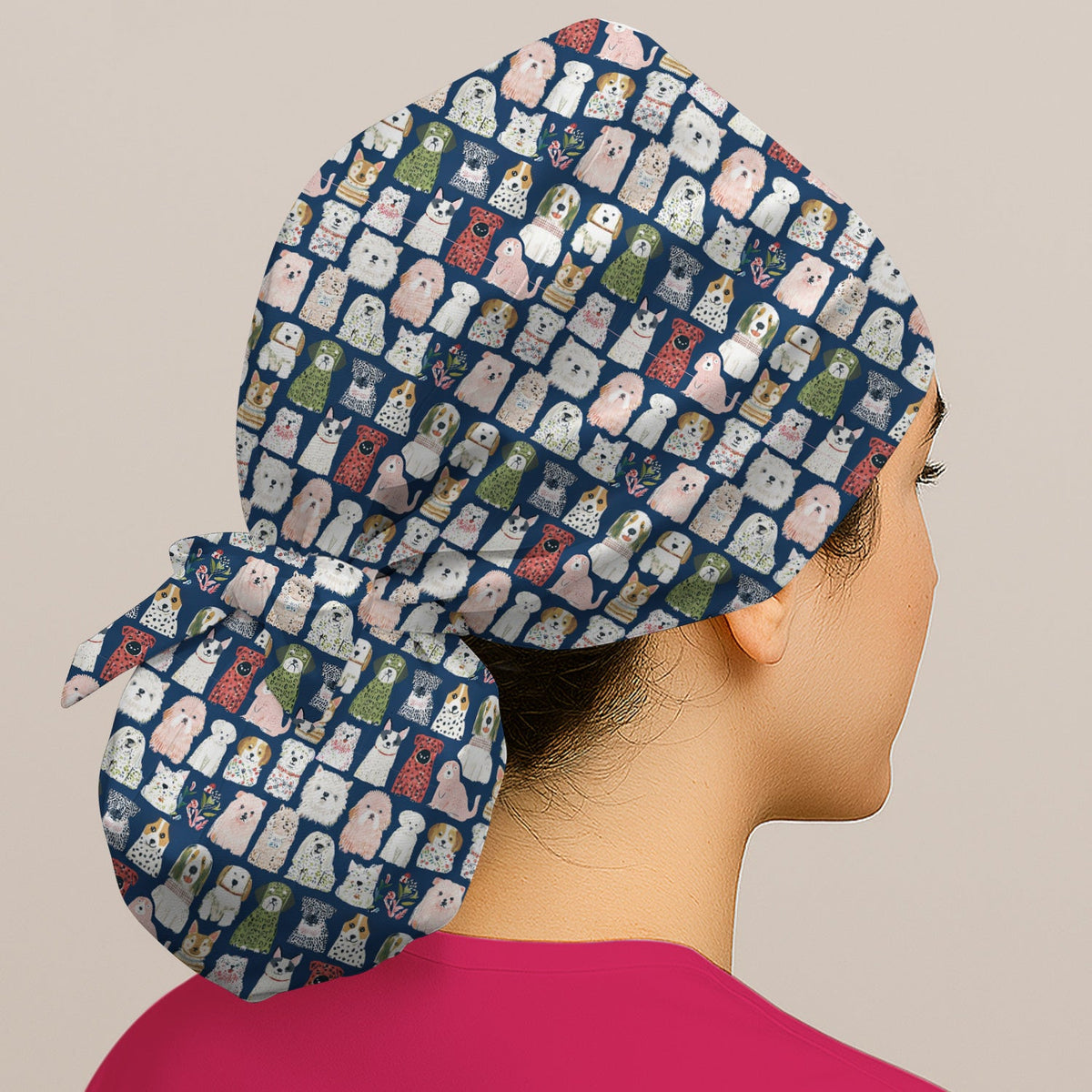 Dog Breeds Scrub Cap