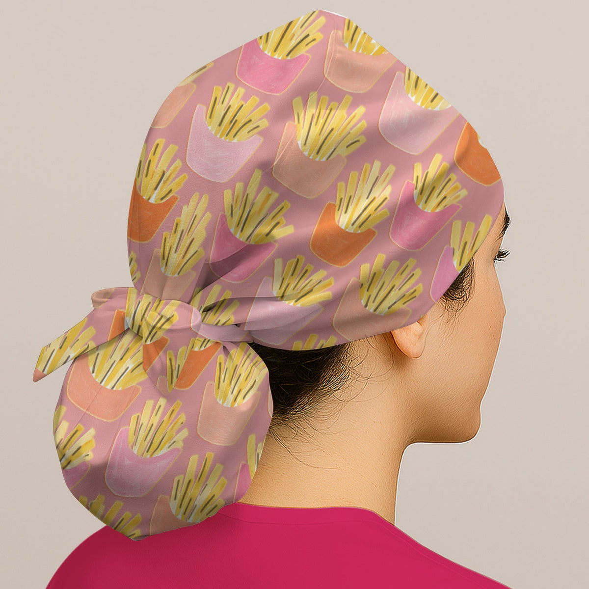 French Fries Scrub Cap