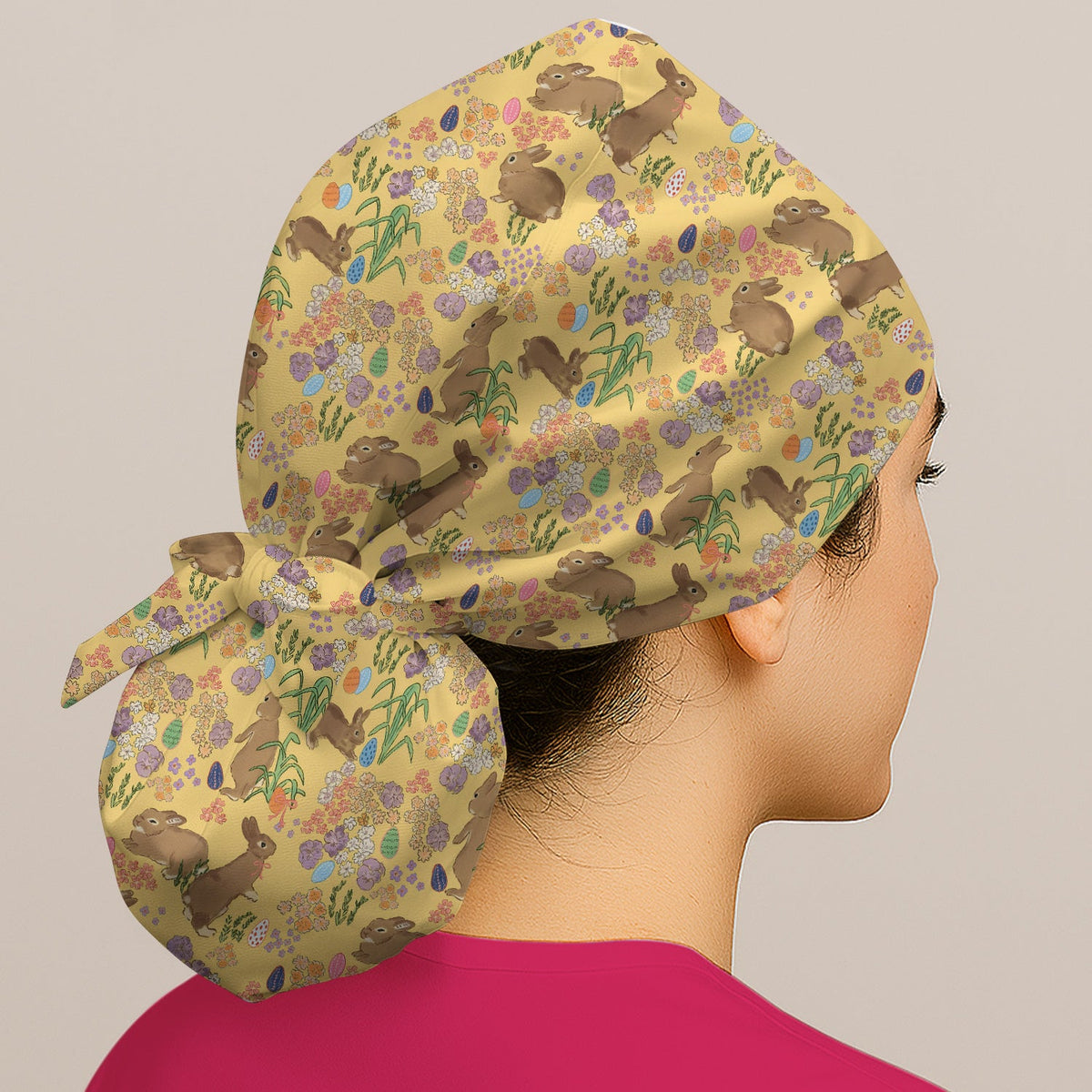 Easter Bunny Scrub Cap