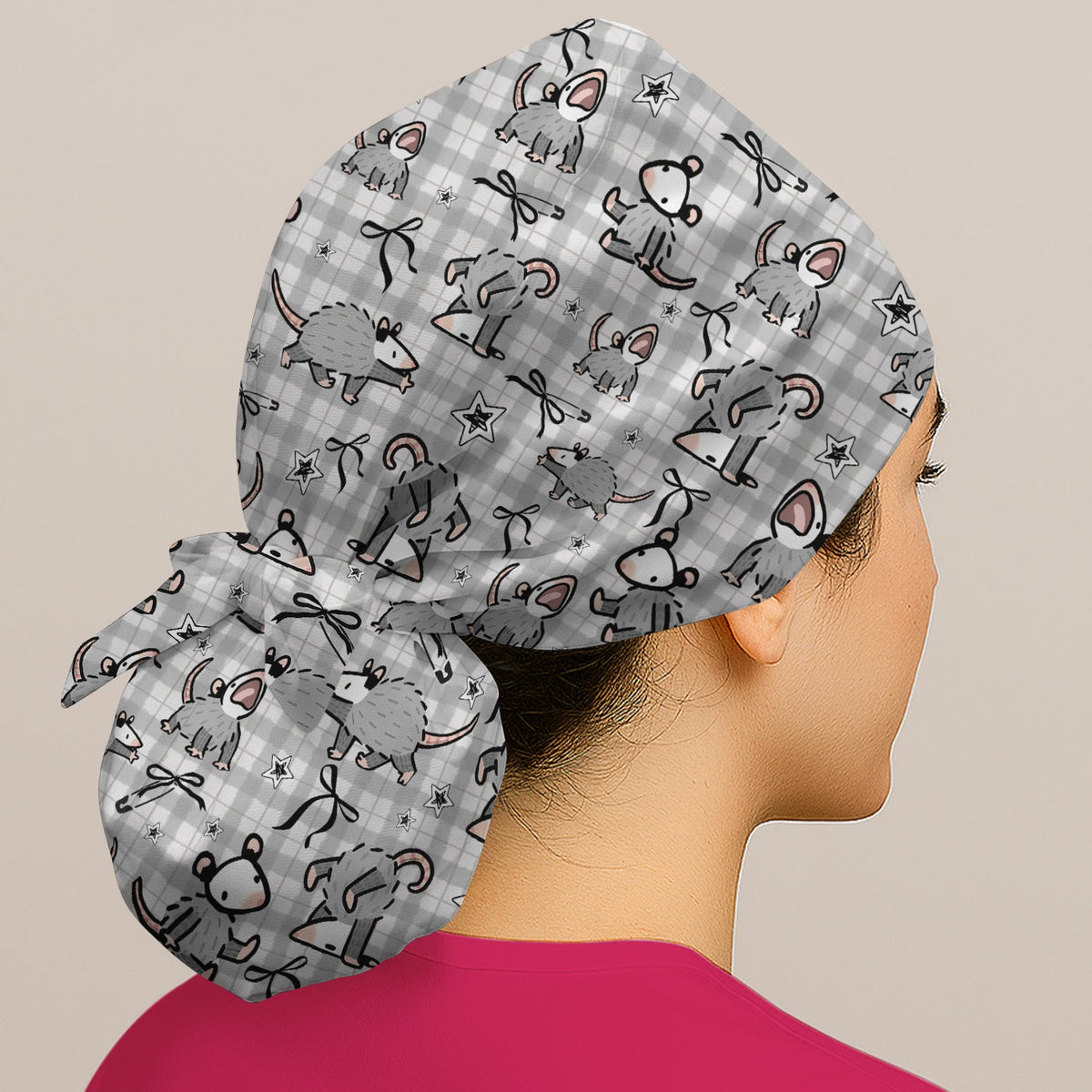 Mouse Cartoon Scrub Cap