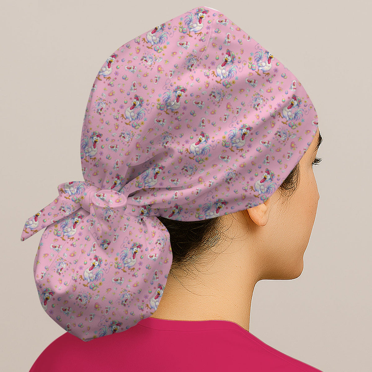 Nurse Chicken Scrub Cap - Easter Gift