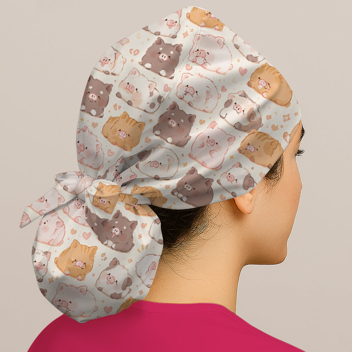 Chubby Pig Scrub Cap