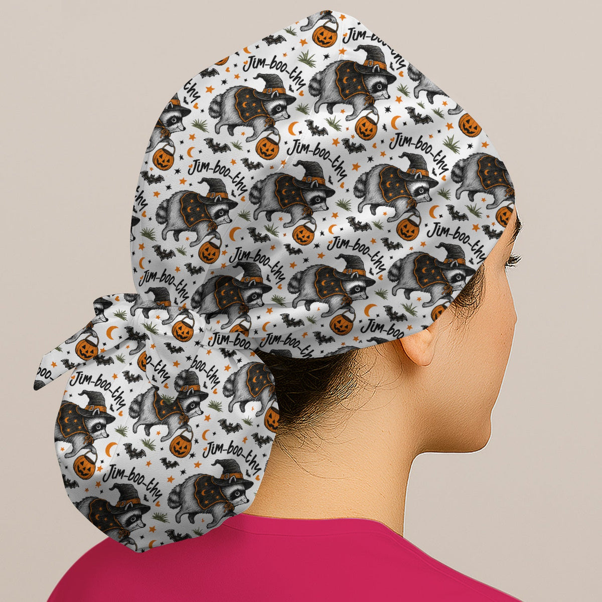 Jim Boo Thy Raccoon Scrub Cap
