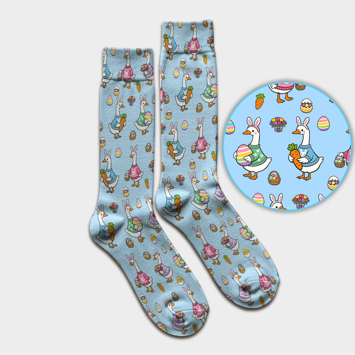 Easter Goose Nurse Socks