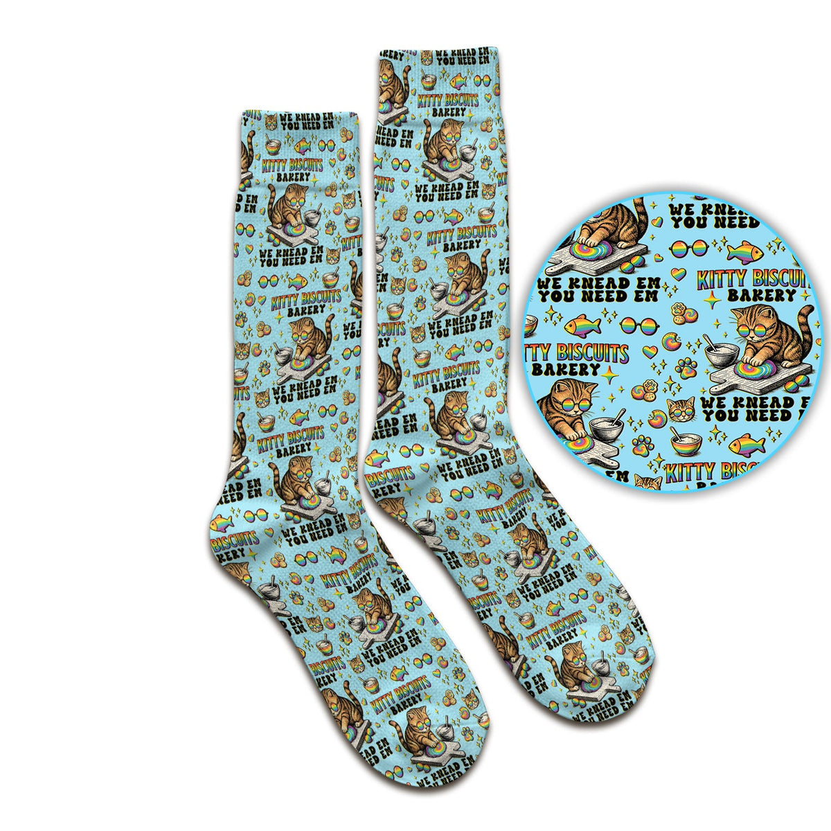 Pride Nurse Cat Baking Socks